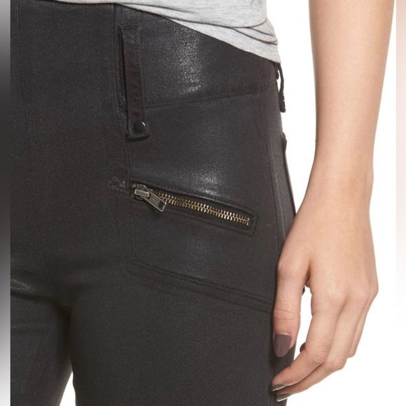 HUDSON JEANS HIGH WAIST COATED SKINNY JEANS SIZE 31 - Picture 4 of 12